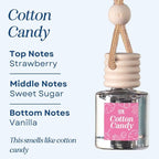 CANDECraftCo Car Air Hanging Fragrance Oil, Car Auto Freshener for Essential Oils, Scents Fragrance Aromatherapy Automobile D