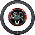 Suede Steering Wheel Cover,Compatible with Mercedes Benz is 550 SL Class C 300 Sport GLK 350 SE Suede Leather Sport Non-Slip Wheel Cover Car Interior Accessories 15 inch for Man and Women