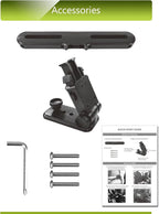 KALLAK Car Headrest Mount Holders for Dual Screen Portable DVD Player, Seat Headrest Brackets for WONNIE/NAVISKAUTO/Sylvania Portable DVD Player, Car DVD Player Headrest Mounts (1 Set)
