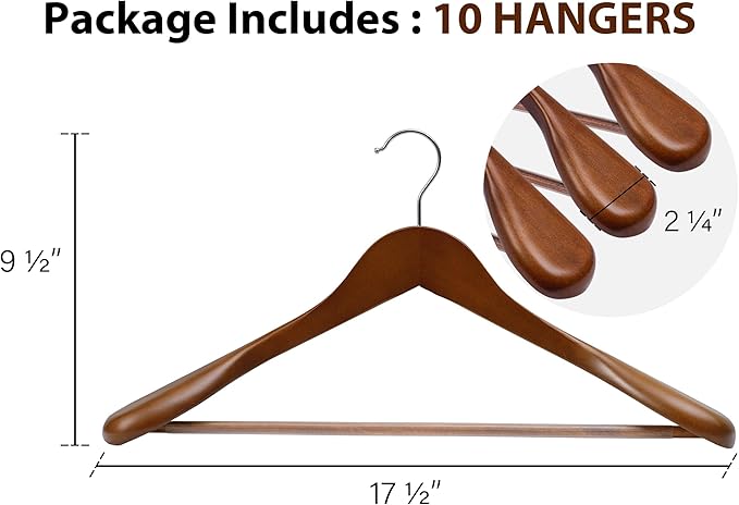 Under Bed Shoe Storage Organizer with Wooden Hangers