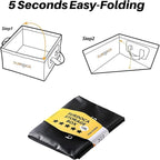 SURDOCA Fully Waterproof Car Trunk Organizer, Foldable Truck Organizer, Multifunctional Collapsible Car Storage Bag, Anti-Mud