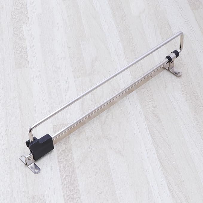 ABOOFAN 3pcs Retractable Wardrobe Clothes Hanger Closet Rod Stainless Steel Sliding Clothes Rack for Pants Scarves Skirts Coa