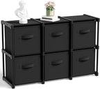 6 Cube Storage Organizer with Shelf Back to School Boxes 11 Inch Toy Storage Bins Closet Organizers Drawers Fabric Dresser fo