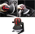 AUCELI Car Detailing Brush, Ultra Soft Auto Interior Dusting Brush with Storage Rack, Car XL Synthetic Brush Cleaning Tool, U