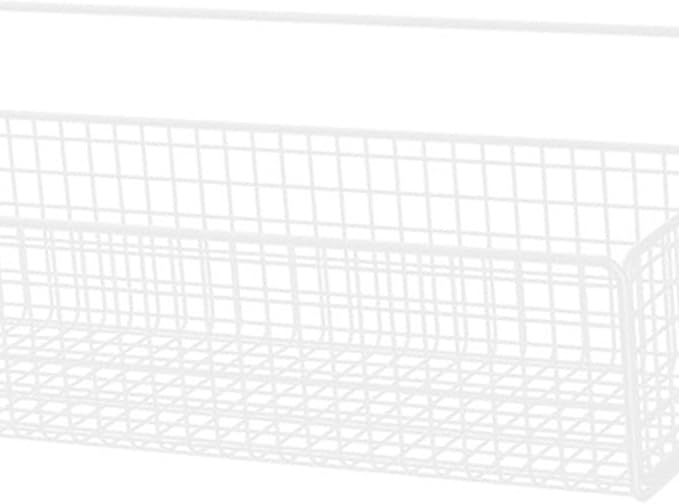 Multifunctional Iron Wire Wall Hanging Storage Basket, Portable Metal Mesh Bin for Kitchen and Bathroom, Vintage Wall Mount F