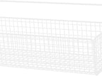 Multifunctional Iron Wire Wall Hanging Storage Basket, Portable Metal Mesh Bin for Kitchen and Bathroom, Vintage Wall Mount F