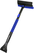 Snow Joe 45" Multi-Purpose Ice Scraper and Extendable Snow Brush for Car Windshield with Foam Grip and 360-Degree Pivoting Brush Head, SJEG-SB45S