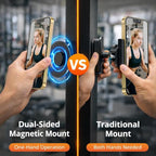 Magnetic Phone Holder for Gym, 360° Rotation Adjustable Strong Magnets, Gym Accessories, Phone Mount to Metal Surfaces, Gym Essentials for Men and Women