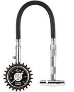 Schrader/Presta Motorcycle Tire Pressure Gauge 60 PSI， 2'' Dial Glow in Dark - Tire Air Pressure Gauge for Car, Motorbike, Bicycle,SUV,Truck Fits Schrader/Presta Valves