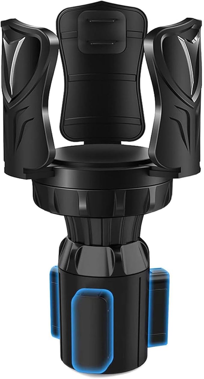 Car Cup Holder Expander, Adjustable 2-in-1 Vehicle Drink Holder Organizer with Non-Slip Base, Universal Fit for Cars, SUVs, T