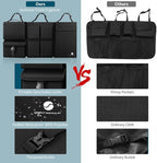 Hanging Car Trunk Organizer with Cooler, Large Pockets, Zippers Detachable Seat Back Waterproof Car Storage Trunk Organizer for Jeeps