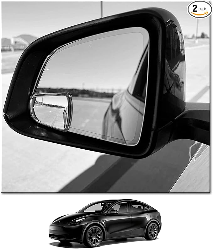 Blind Spot Mirrors- Compatible with Tesla Model Y Extended View - 2 Piece Set (Left & Right)
