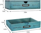 Wooden Storage Box Apothecary Drawers Vintage Wooden Drawers Wood Desktop Organizer Countertop Storage Box Library Card Catal