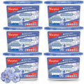 Vacplus Moisture Absorbers 6 Pack, Portable Humidity Absorber Boxes for Your Bathroom, Closet & Car, Dehumidifier with Fresh