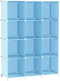 AWTATOS Cube Storage Organizer Protable Closet Organizers and Storage for Kids DIY Stackable 12 Cube Storage Shelves Clothes 
