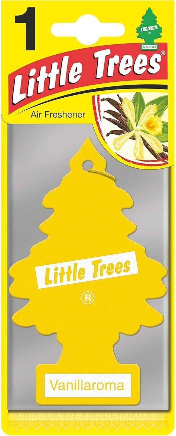 LITTLE TREES Car Air Freshener | Hanging Paper Tree for Home or Car | Vanillaroma | Single Tree per Package