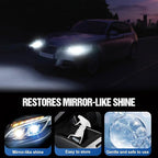 Headlight Cleaner, Headlight Restoration Kit, Automotive Headlamp Restoration Fluid Kit, Q4 Headlight Restoration, for All Ve