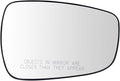 TRQ Passenger Side Power Heated Mirror Glass Snap On Compatible with 2011-2013 Hyundai Elantra 2012-2017 Hyundai Accent