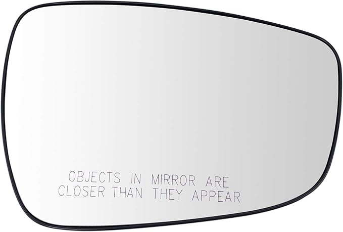 TRQ Passenger Side Power Heated Mirror Glass Snap On Compatible with 2011-2013 Hyundai Elantra 2012-2017 Hyundai Accent