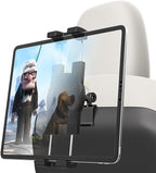 Tesla Tablet Mount Back Seat, Tesla Model Y Model 3 Headrest Tablet Holder for Kids [Metal Ball Head & 360° Rotation] for iPad Pro 12.9 Air Mini, Galaxy Tab, Fire, Switch, iPhone, 4-13"