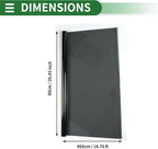 Motoforti Nano Ceramic Car Window Tint Film VLT 34% IRR 56% UVR 60% Black 14.76 ft x 35.43 Inch Privacy Film 2mil PET 1 Pc