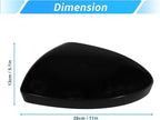 Motoforti Left Side Wing Mirror Cover for Nissan Altima 2019-2024, Car Rear View Mirror Cover Cap No.963746CA9A, Car Exterior Door Side Rearview Mirror Cap Mirror Housing, Glossy Black