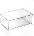 BINO | Clear Stackable Storage Drawers, Large | Clear Storage Drawers with Built-In Handles | Durable Plastic Organizer Drawe