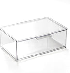BINO | Clear Stackable Storage Drawers, Large | Clear Storage Drawers with Built-In Handles | Durable Plastic Organizer Drawe