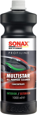 SONAX MultiStar All Purpose Cleaner | Pro-Strength Concentrate for Interior & Exterior Cleaning | Safe on Carpet, Upholstery 