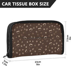 Car Tissue Holder Car Visor Organizer Tissue Box Holder for Car Sun Visor Organizer with Car Vehicle Accessories Essentials Interior for Women Men Brown Coffee Mug Bean