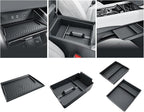 BIBIBO 4Pack for 2025 2026 Nissan Murano Center Console Organizer 2025+ Nissan Murano Console Armrest Tray+Wireless Charging Mat +Under Console Trays 2025 Murano Insert Organizer 2025 Murano