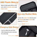 Center Console Organizer Tray Compatible with 2026 2025 2024 2023 Mazda CX-50 Armrest Organizer Tray Secondary Storage ABS Plastic Accessories