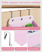 OneDream 5-Tier Over the Door Organizer with Removable Storage Caddy, Baby Clothes Organizer for Nursery, Hanging Behind Door