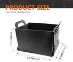 Felt Car Trunk Organizer, Foldable Vehicle Storage Box, Large Capacity Multi-Purpose Automotive Interior Accessories for Cars, S
