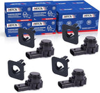 MOCA 4 Parking Assist Sensors w/ 4 Retainer Holders Fit 12-18 for BMW 320i F30, 14-16 for BMW 428i xDrive F32, 17-20 for 430i