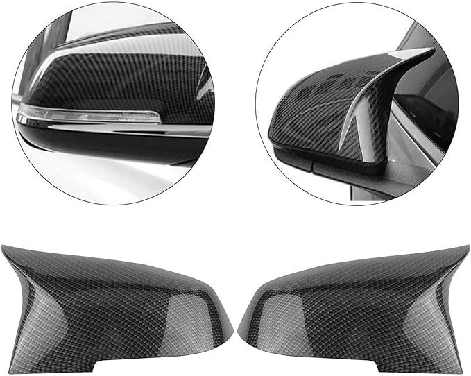 sportuli Carbon Fiber Rearview Mirror Cover Cap Compatible with BMW 228i 435i 116i 118i 120i 125i 130i 218i 220i 320i 328i 330i 335i 420i 428i 435i F21 F30 F31 F32 F33 F36