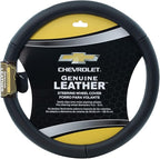 Plasticolor 006742R03 Chevrolet Genuine Leather Steering Wheel Cover