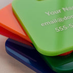 Custom Luggage Tags (3 or 6 Pack) - Personalized Unique Suitcase & Backpack Travel, Durable, Waterproof & Heavy Duty (Hot Pin