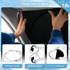 Custom Fit Mazda 3 Windshield Sunshade for Mazda 3 Accessories 2019-2024 2025 2026 Hatchback/Sedan Accessories Front Window Shades Cover for Windshield Sun Visor Protector Keep Car Cooler