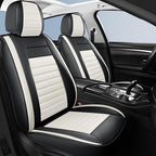Car Seat Covers Front Pair, Breathable Nappa Leather Seat Covers for Cars, Universal Auto Interiors Car Seat Cushions for Mos