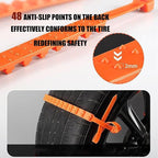40PCS Zip Tie Snow Chains - Temporary Tire Straps, Universal Reusable Anti-Skid Nylon Tire Chain, Upgrade Adjustable Portable
