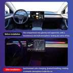 Universal LED Ambient Lighting Kit for Car Dashboard - Smart App Control, 16 Million RGB Colors, Motion Sensor, Easy Installation, Premium Silicone Strip for All Vehicles (Sedan, SUV, Truck)