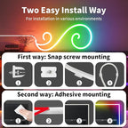iNextStation RGB Smart IC 5V USB Neon Led Strip Lights, 16.4Ft 5M Neon Rope Lights Flexible Multicolor IP67 Waterproof LED Tape Light for TV Bedroom Kitchen Wall Indoor Outdoor Decor