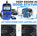 VDIAGTOOL VD10 OBD2 Scanner Code Reader Car Diagnostic Tool Engine Fault Code Reader for Turn Off CEL with Freeze Frame/I/M