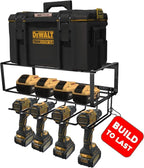 Power Tool Organizer, 120LB Bearing Assemble-free Wall Mount Cordless Drill Holder Utility Racks Storage For Dewalt Milwaukee