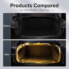 Trunk LED Light Strip for Tesla Model 3 2024 2025 2026 - Waterproof & Easy Installation Interior Lighting Bar with Flexible Silicone, Trunk Ambient Lighting Accessories (DC 15V, Warm White)