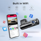 D500 Smart Dash Cam for Cars, 4K Front Dash Cam with WiFi&GPS, 0.96" LCD Display Car Camera, Night Vision, WDR, Parking Mode,