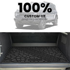 LASFIT Cargo Mat for 2021-2026 Ford Bronco 4-Door TPE Cargo Area Mat Custom Fit Full Coverage Trunk Liner All Weather Protector, Non-Slip