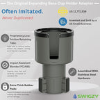 Swigzy Car Cup Holder Expander Adapter for Large Water Bottles - [Patented & Upgraded] - Holds: Hydro-Flask, Yeti, Nalgene, O