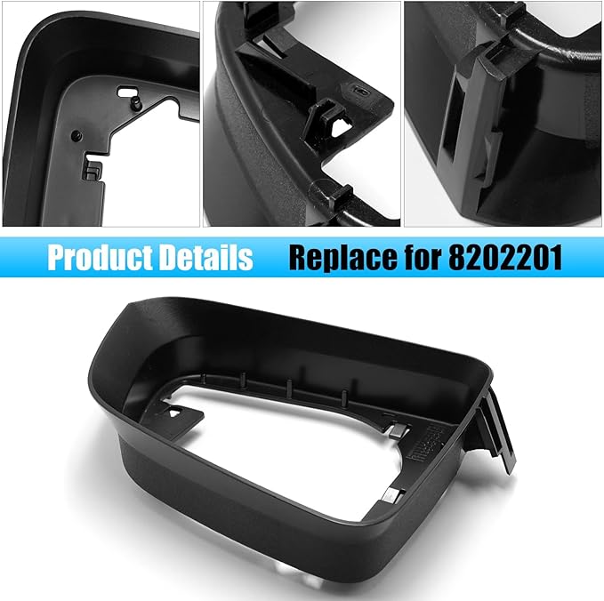 Jaronx Compatible with Tesla Model Y Mirror Bottom Cover & Housing Frame 2020-2025, Right Passenger Side Rearview Mirror Cover Bracket Lower Base & Frame Housing Replacement for Tesla Model Y